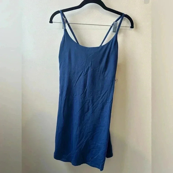 NWT HALARA Softlyzero"™ Plush Backless Active Dress-Easy Peezy Edition Blue,Sz L - Picture 6 of 9